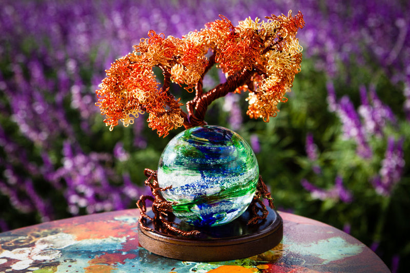 Autumn Sunshine Tree Of Life with Tranquil Swirl