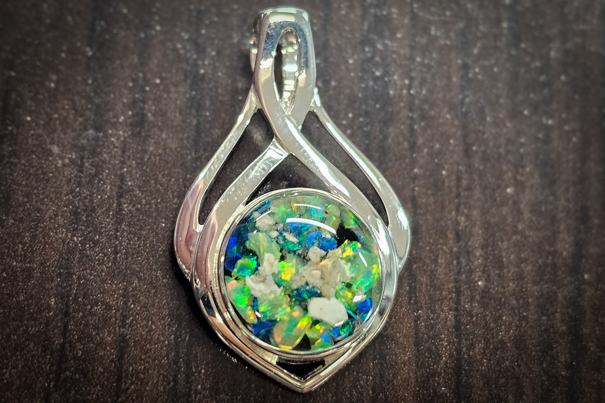 celtic drop with cremation jewelry